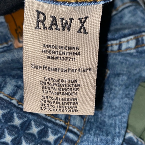 Men’s size 34 standard raw X jeans - Picture 11 of 11